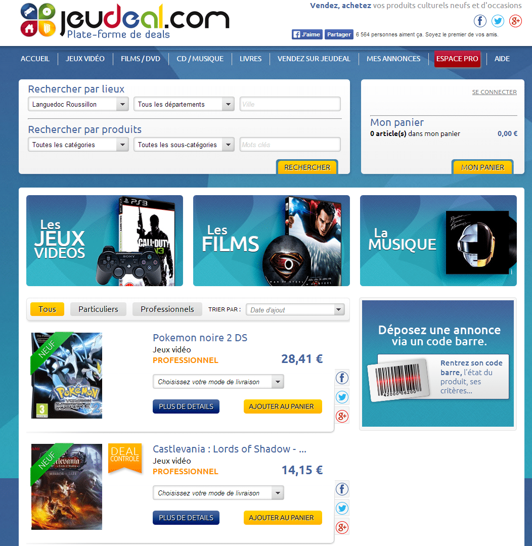 Jeudeal Produits Culturels