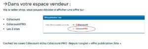 vendre sur cdiscount pro