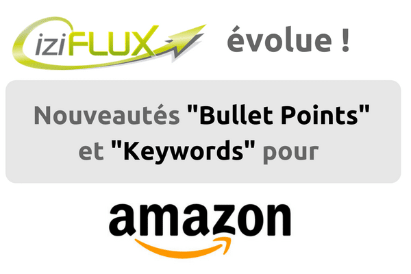 Iziflux facilite votre visibilité Amazon grâce aux champs « Bullet Points » et « Keywords »