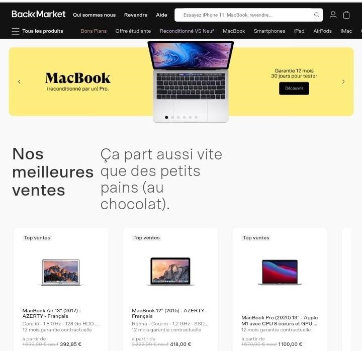 2 Back Market Marketplace ecommerce
