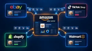 Amazon ouvre Seller Central à eBay, Shopify, TikTok Shop et Walmart 1 amazon ebay tiktokshop walmart