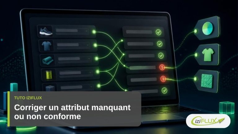 Attribut manquant sur une marketplace : correspondance des champs produit, tuto Iziflux