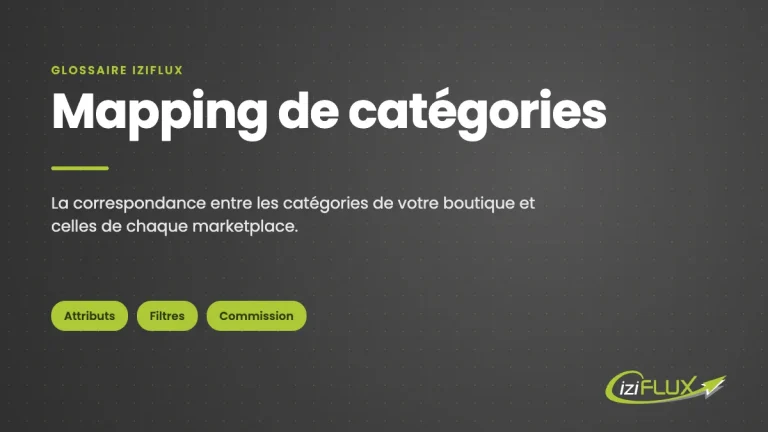 Mapping de catégories : définition, glossaire Iziflux