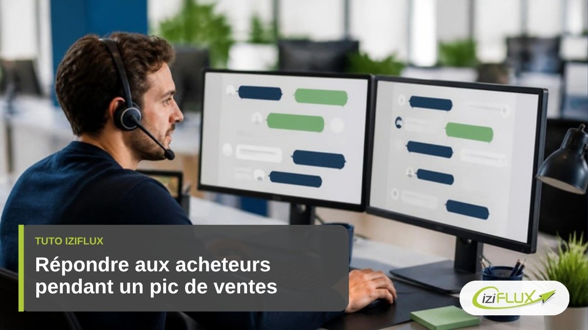 Comment répondre aux messages des acheteurs pendant un pic de ventes ? 1 Répondre aux messages des acheteurs pendant un pic de ventes sur les marketplaces, tuto Iziflux